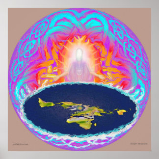 Affiche YHWH Creation original painting ~ Hidden Mountain