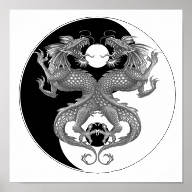 Affiche Yin Yang Dragon (Devant)