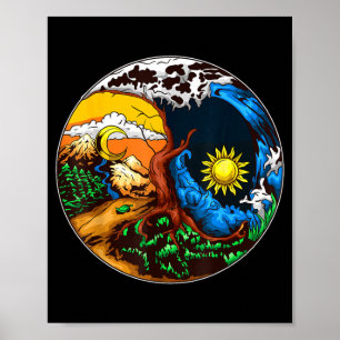 Affiche Yin yang eve sauve l'avion Yin yang eve sauve l'av