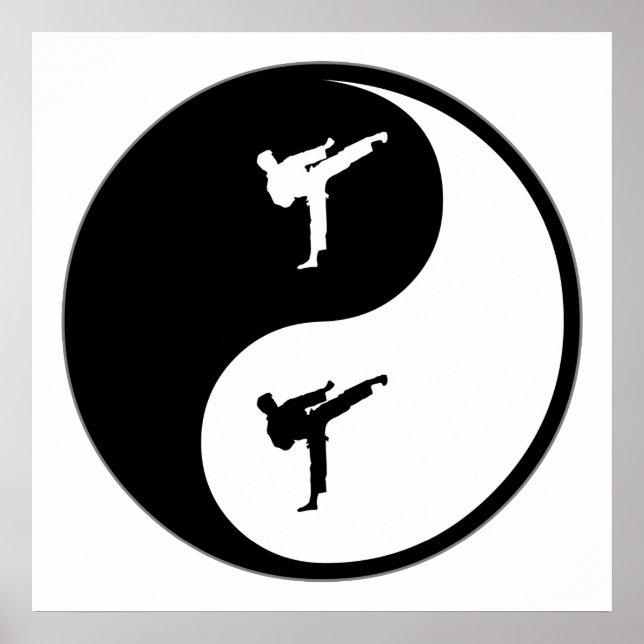 Affiche Yin Yang Karate (Devant)