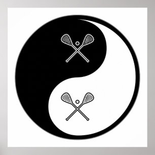 Affiche Yin Yang Lacrosse