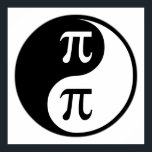 Affiche Yin Yang Math<br><div class="desc">Yin Yang Math. If Math is your hobby,  occupation,  or obsession,  show it with great Math t-shirts,  mugs,  stickers,  and more.  They're also great gifts for other Math fans!</div>