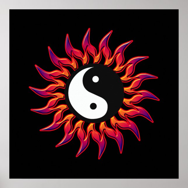 Affiche Yin Yang Sun flamboyant (Devant)