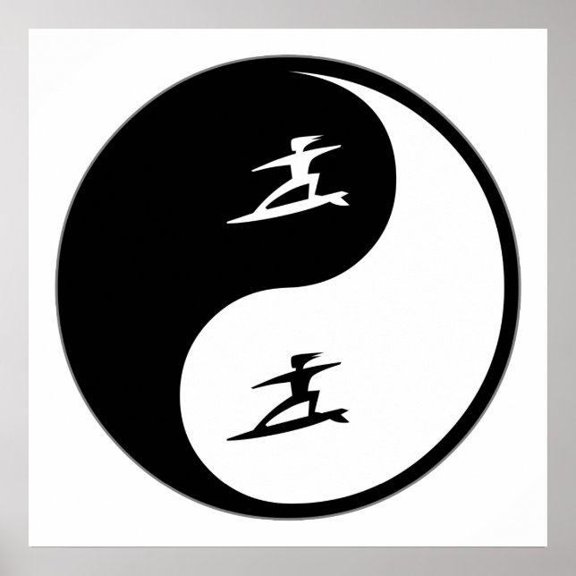 Affiche Yin Yang Surf (Devant)