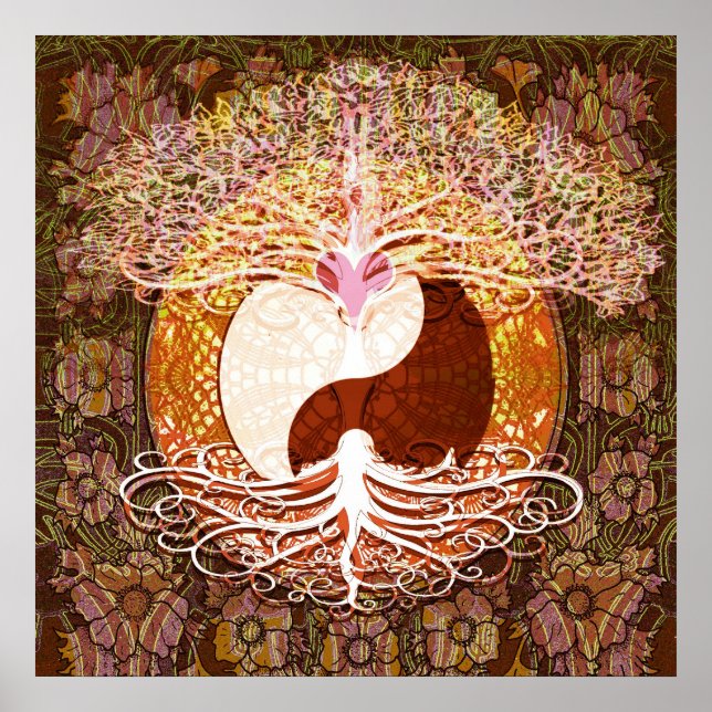 Affiche Ying Yang Heart Tree of Life (Devant)
