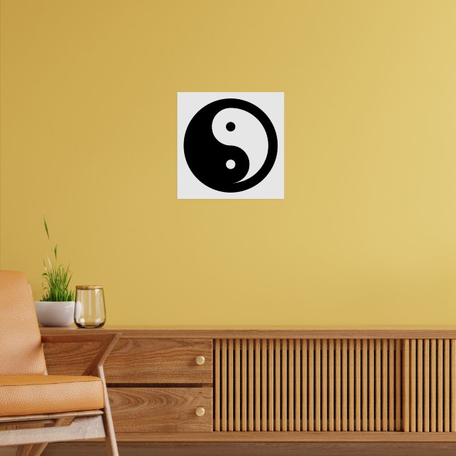 Affiche Ying Yang noir et blanc (Salon 2)