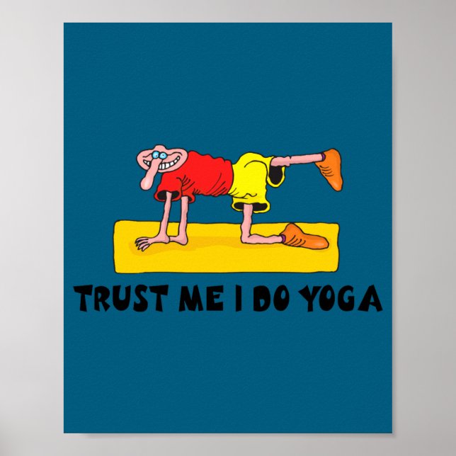 Affiche Yoga amusant  (Devant)