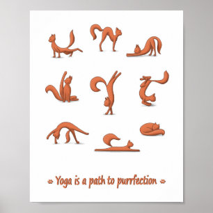 Affiche Yoga de chat