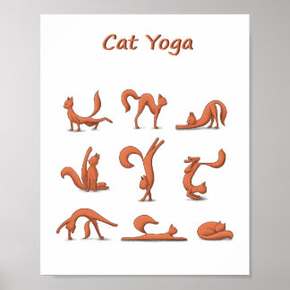 Affiche Yoga de chat