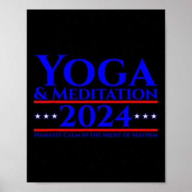 Affiche Yoga et méditation - Namaste Calm -  (Devant)