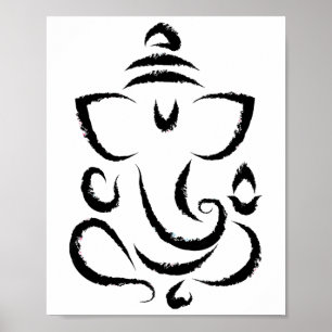 Affiche Yoga Hindou Indien Méditation Deepavali Diwali Ran