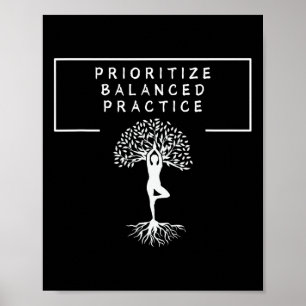 Affiche Yoga Lanced Pratique Arbre Pose Pleine Conscience