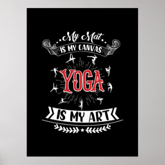 Affiche Yoga Lover | Le yoga est mon art