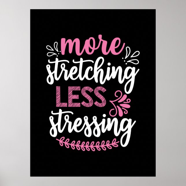 Affiche Yoga lover | More Stretching (Devant)