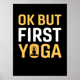 Affiche Yoga Lover Ok Mais Premier Yoga