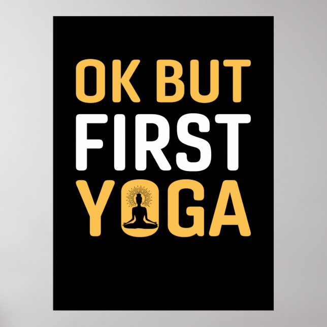 Affiche Yoga Lover | Ok Mais Premier Yoga (Devant)