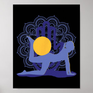 Affiche Yoga Méditations Chakras Mandalas Contrology Pilat