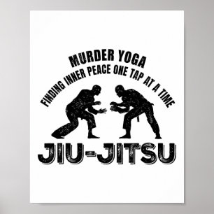 Affiche Yoga Meurtrier Jiu-jitsu Paix Intérieure Grappling