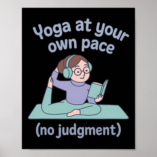 Affiche Yoga Pleine Conscience Sans Jugement Bibliothécair (Devant)