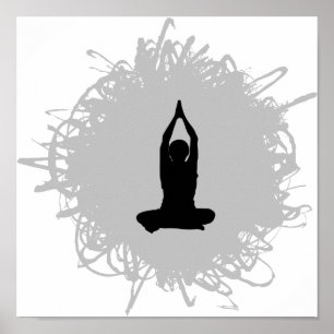 Affiche Yoga Scribble Style