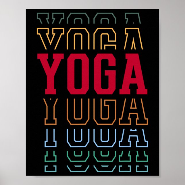 Affiche Yoga Texte superposé drôle instructeur coach _1  (Devant)