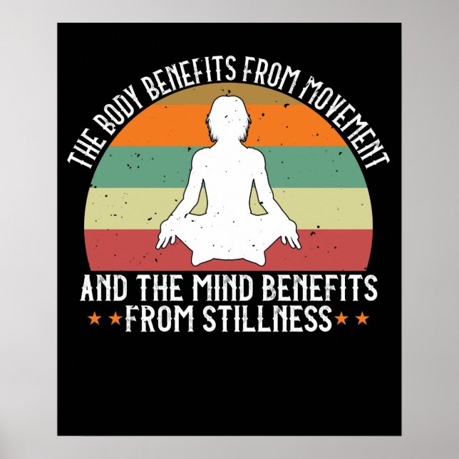 Affiche Yoga - The Body Benefits From Movement (Devant)