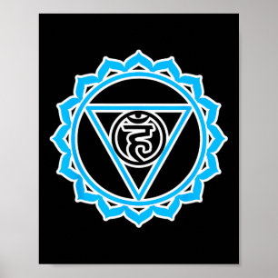Affiche Yoga Veshuddha Gorge Chakra Par Blue Chakra