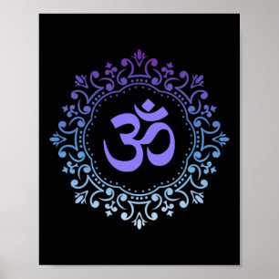 Affiche Yoga Yogi Nouvel Âge Mandala Méditation Reiki Viol