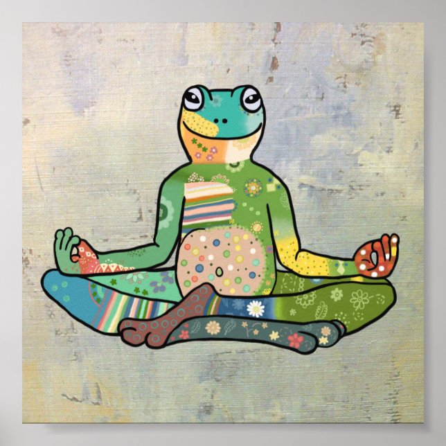 Affiche Yogafrosch (Devant)
