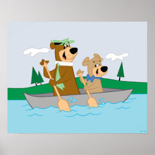 Affiche Yogi Bear et Boo Boo Fun Canoe Adventure