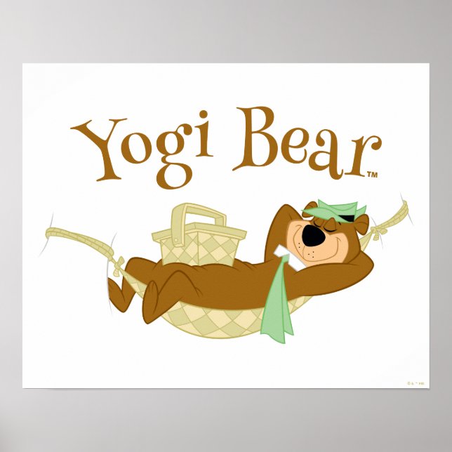 Affiche Yogi Bear Pique-nique Hammock Nap Time (Devant)
