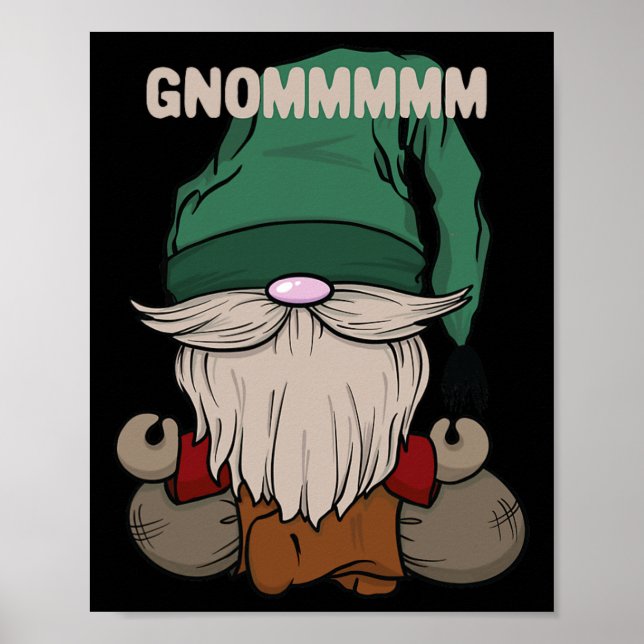 Affiche Yogi Gnome Drôle Gnommmmm Conception de Yoga Pose  (Devant)