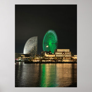 Affiche Yokohama la nuit