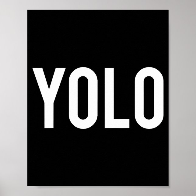 Affiche Yolo - Cool New Hip Hop Rap Funny Gift Tee  (Devant)