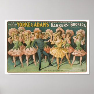 Affiche Yorke & Adams Bakers and Brokers The Pony Rosebuds