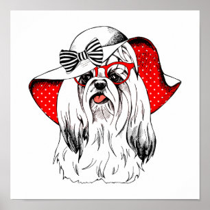 Affiche Yorkie Fashion Shoot