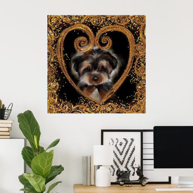 Affiche Yorkie Poo (Bureau à domicile)