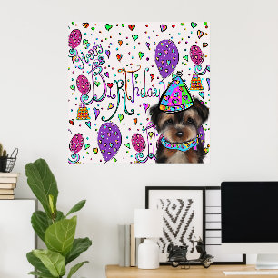 Affiche Yorkie Poo