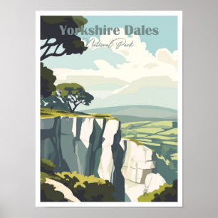 Affiche Yorkshire Dales Oeuvres d'art Voyage Place illustr