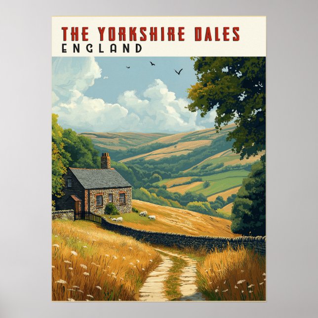 Affiche Yorkshire Dales Randonnées Trails (Devant)