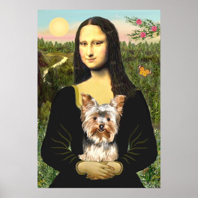 Affiche Yorkshire Terrier 17 - Mona Lisa (Devant)