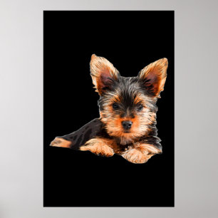 Affiche Yorkshire terrier Yorkie Puppy Dog