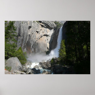 Affiche Yosemite - Chutes inférieures du parc national Yos