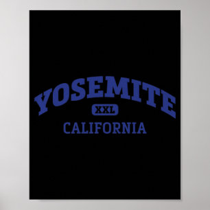 Affiche Yosemite College Style Rock Escalade Area Design