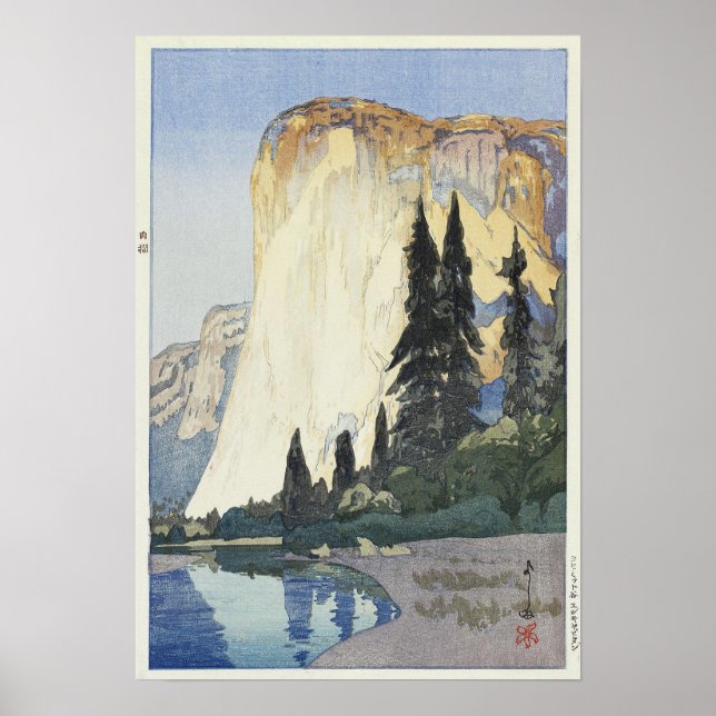 Affiche Yosemite, El Capitan, Hiroshi Yoshida (Devant)