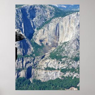 Affiche Yosemite Falls from Glacier Point, CA