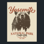 Affiche Yosemite Grizzly Bear California National Park<br><div class="desc">Prêt à vous lancer dans votre prochaine aventure en plein air? Ce t-shirt du parc national Yosemite est un choix parfait. Avec un ours noir audacieux et un paysage forestier pittoresque, cette chemise vous inspirera pour explorer et embrasser la nature. Libérez votre explorateur intérieur et ne manquez pas cette chance...</div>