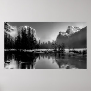 AFFICHE YOSEMITE HIVER