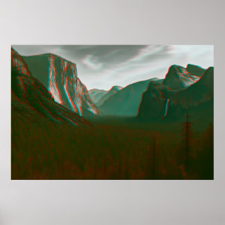 Affiche Yosemite in 3D