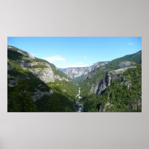 Affiche Yosemite Valley dans le parc national de Yosemite